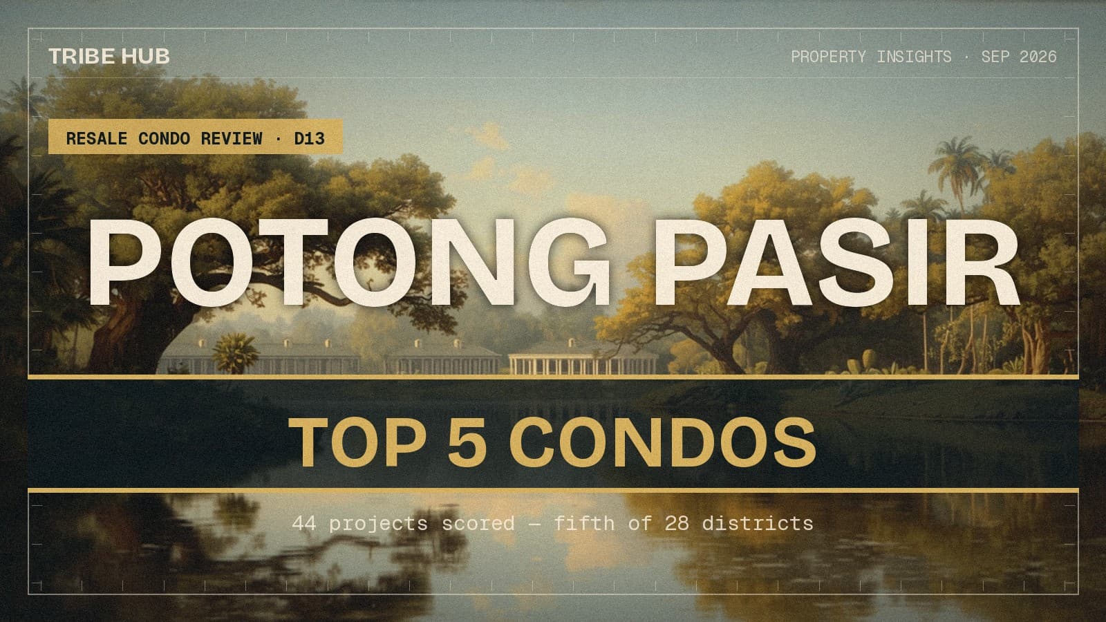 Top 5 Resale Condos in Potong Pasir and Macpherson. District 13 Is Fifth of 28 — and Every Project Fails the Same Factor.